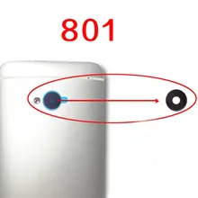 10 шт. для HTC ОДИН M7 801 801N 801e сзади Камера стекло сзади Объективы для фотоаппаратов с клеем Замена+ отслеживание без