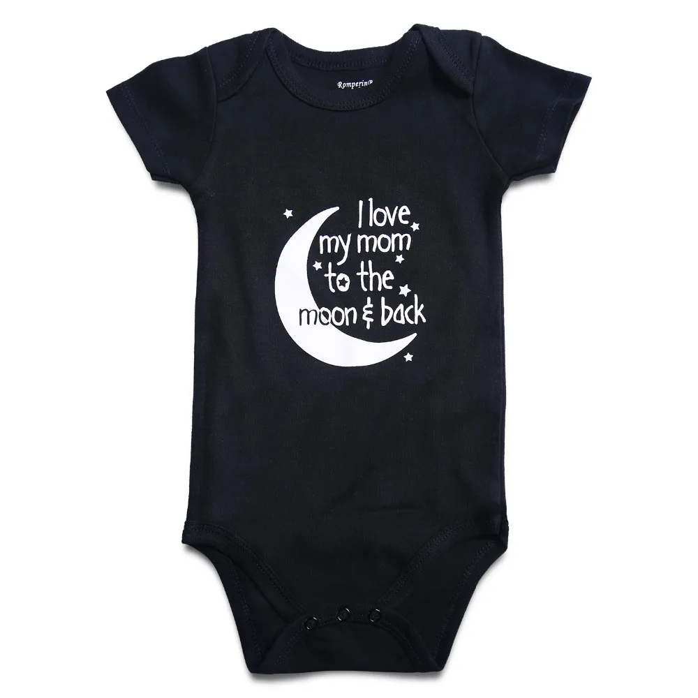 

Newly Newborn Baby Romper Short Sleeve 100 %Cotton Baby Boy Rompers Funny Letter Custom Infantil Jumpsuit Baby Clothes 0-12M