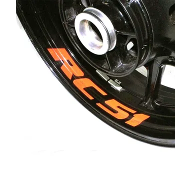 

for HONDA RC51 RC 51 Motorcycle Wheel Sticker Inner Rim Decal Reflective Stickers Stripes