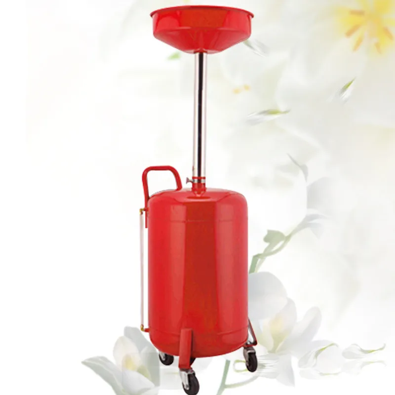 

PORTABLE OIL DRAINER 80 Ltr Mobile Waste Oil Drainer Waste Oil Drain Tank for Lift Jack Hoist Shop Crane