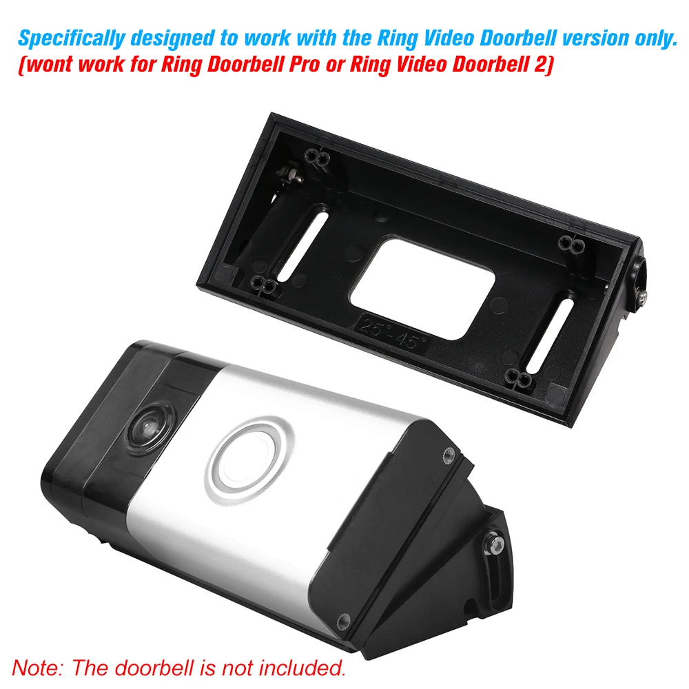 

Adjustable Angle Doorbell Mount Bracket for Ring Video Doorbell Angle Adjustment Adapter / Mounting Plate / Bracket / Wedge Kit