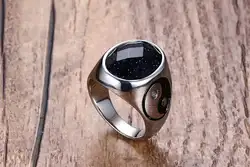 (С коробкой) TR Ishay винтажное свадебное кольцо для Для женщин минималистский Роуз золотистый цвет, Круглый акриловый камень 316L