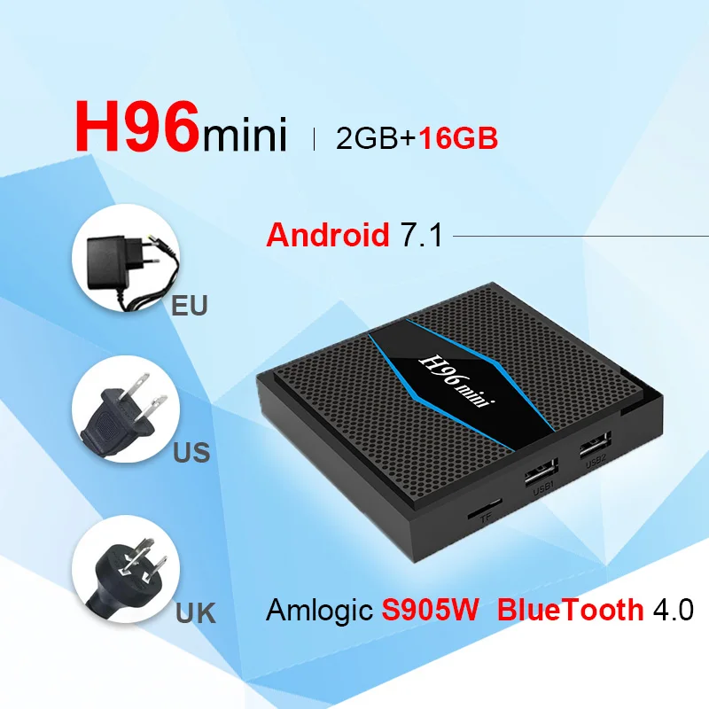 H96 miniS905W font b TV b font Box font b Android b font 7 1 LAN