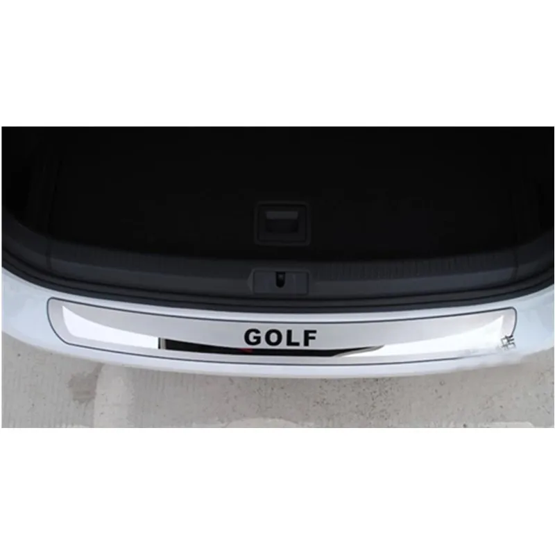 Stainless Steel Rear Bumper Protector Guard Plate Trim Fit For VW Golf