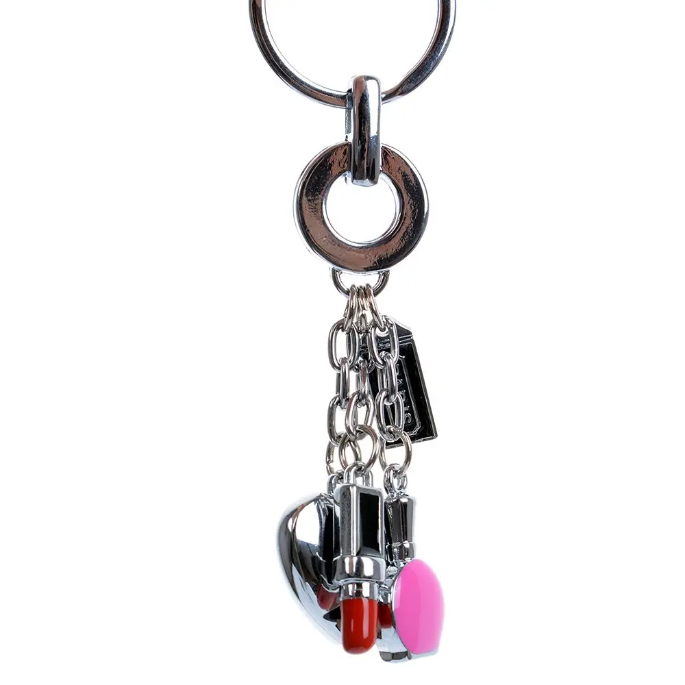 

ISKYBOB Women Lipstick Makeup Heart Keychain Pendent Bag Accessories