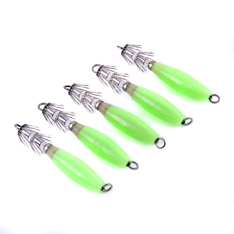 

Wholesale squid hook luminous bionic bait blowing hook hook sea fishing octopus simulation bait road Asian lure trade fishing fi
