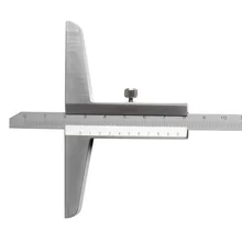Big discount 12″ 0-300mm/0.02 Depth Vernier Caliper Carbon Steel Metric Gauge Micrometer Measuring Tools
