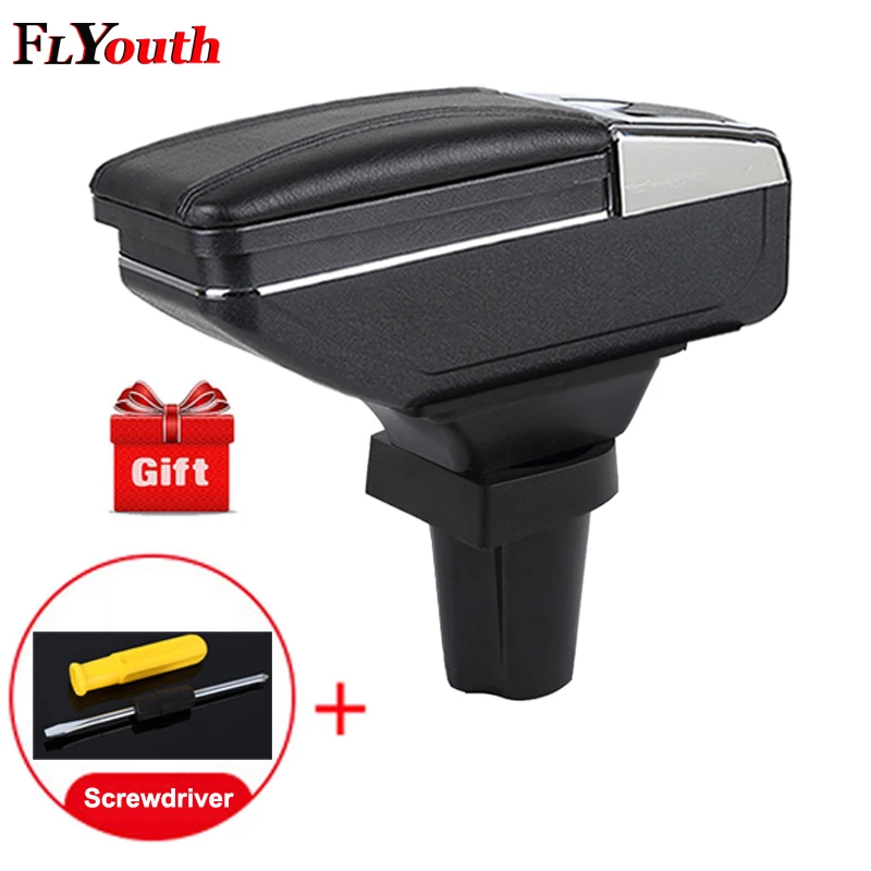 

For Honda CR-Z CRZ Car Armrest Box Center Storage Box With Cup Holder Ashtray Stowing Tidying Arm Rest Rotatable Car-styling