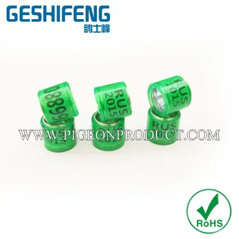 

free shipping 100pc custom pigeon racing bands for pigeon club