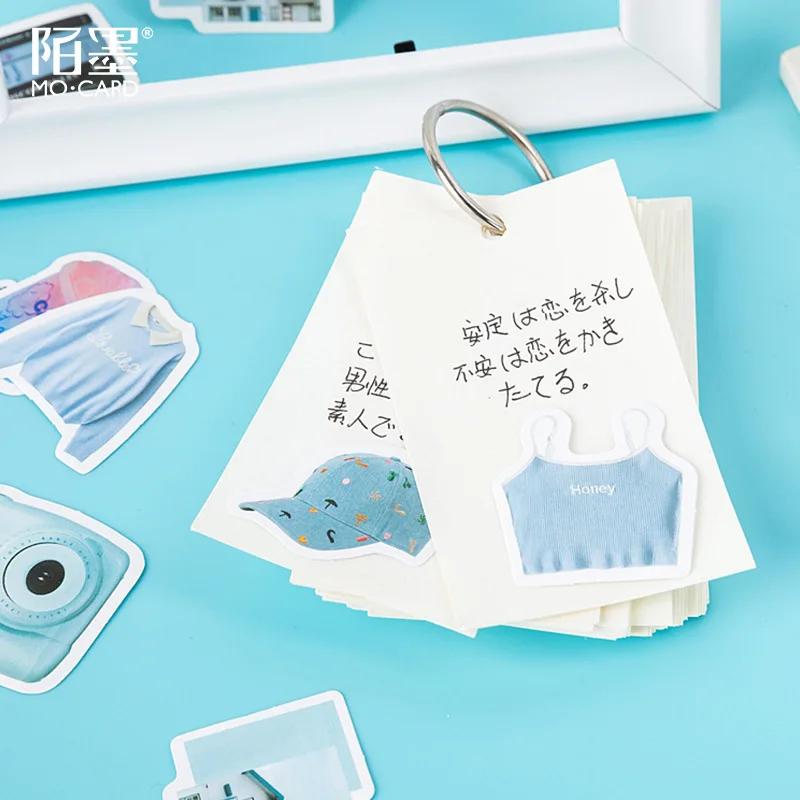 Декоративные стикеры Kawaii Blue girl Стик для скрапбукинга этикетка дневник