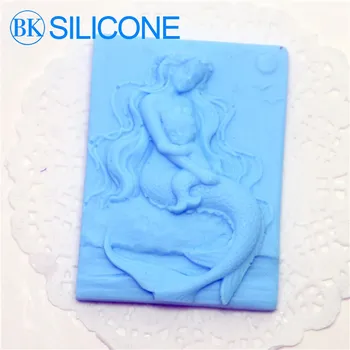 

Mermaid Terms of endearment soap mold Cake cooky AB014 BKSILICONE