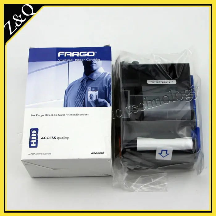 Fargo45102 стандартная черная монохромная лента для использования с fargo DTC 1000 карточным принтером с комплектом