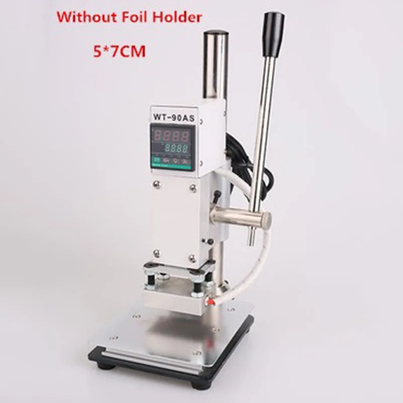 

Digital Hot Foil Gold Stamping Machine 50*70mm Manual Embossing Bronzing 300W Pressure Mark Machine for Leather PVC PU