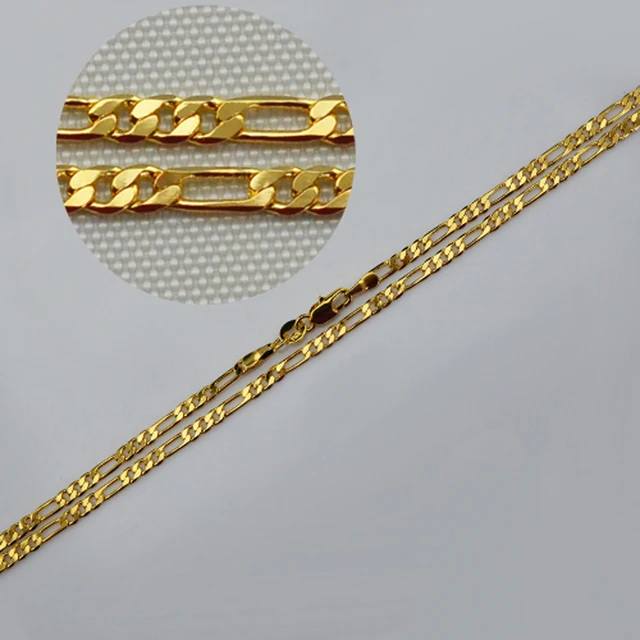 Anniyo Link Chain for Women 45cm/60cm Wholesale Gold Color Necklaces Jewelry Wed Anniyo Link Chain for Women 45cm/60cm Wholesale Gold Color Necklaces Jewelry Wed