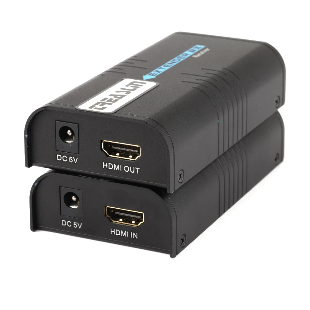 

TreasLin 1080P HDMI Extender over TCP/IP HDMI Extender Via Cat5 Cat5e Cat6 Ethernet Switch for LED Advertising Display DVR CCTV