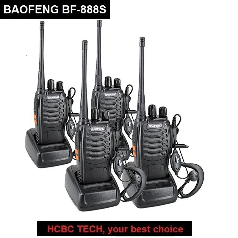 

2/4PCS BAOFENG BF-888S 5W Walkie Talkie HF Transceiver UHF Handheld CB Ham Radio bf 888s Amateur Two-Way Portable CB Radio