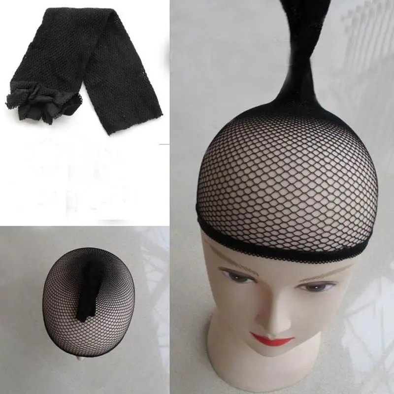 2pcs/set High elasticity Stretchable Wig Black Mesh Invisible
