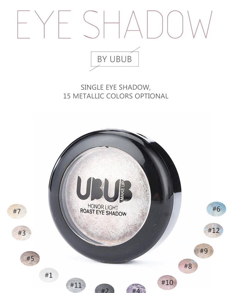 UBUB 12 Color Shining Eye Shadow Professional Makeup Single Matte EyeShadow Palette Glitter Eye shadow Make up Pigment Cosmetics (2)