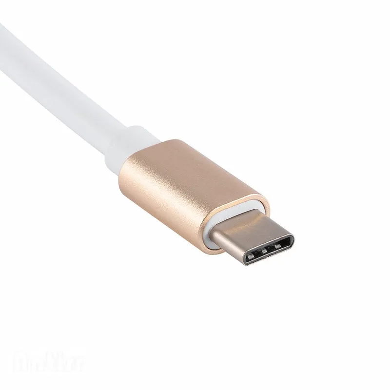 USB3.1 type C папа-VGA Женский адаптер usb type-C передача на VGA кабель HD 1080P для Macbook Chromebook Pixel Lumia 950XL