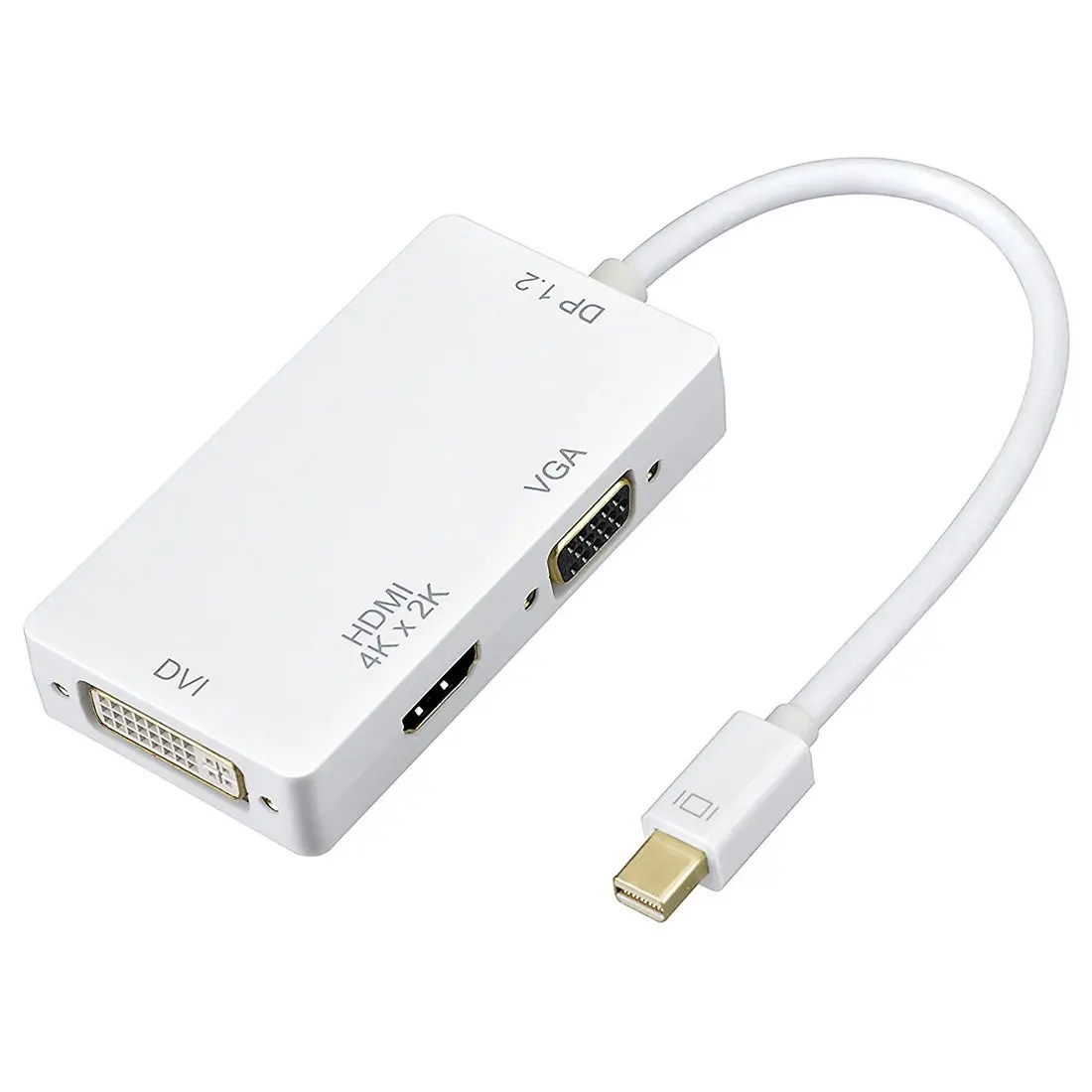 

Mini Displayport (2 in 1) Thunderbolt to HDMI & VGA TV HDTV Video Cable Adapter