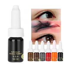 Чернил для татуажа, полу-чернила для перманентного татуажа с натуральным растительным экстрактом, набор для бровей подводка для глаз Tattoo пигмент