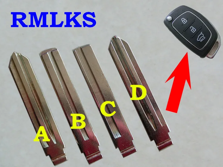 RMLKS New Uncut Remote Flip Key Replacement Blade Blank Switchblade Fit