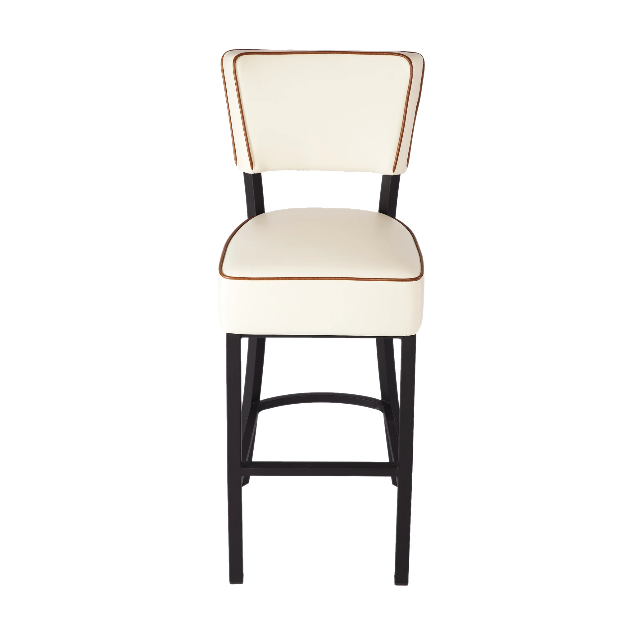 Upholstered Bar Stools With Solid Wood Legs Bonded Leather Counter Height Stools With Backs Two Colors Bar Stools Aliexpress