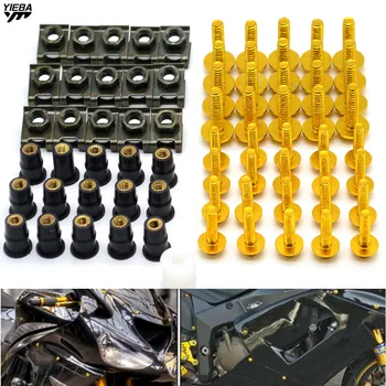 

Motorcycle Screws Windshields Fairing Bolts and Windscreen Bolt for SUZUKI HAYABUSA/GSXR1300 SV1000/S TL1000R TL 1000 R Z900