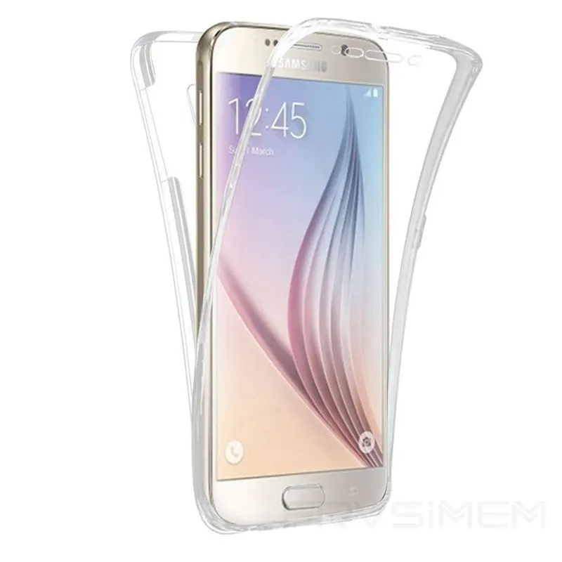 Мягкий прозрачный чехол с полным корпусом для Samsung Galaxy A310 A510 A520 A720 J7 J710 360 градусов