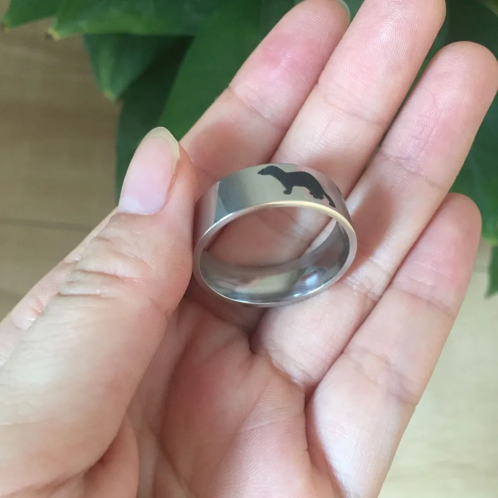 Новое поступление, мужское высококачественное кольцо из нержавеющей стали с Бобром, кольца с животными, лучший подарок для мужчин, Прямая поставка, YP4125
