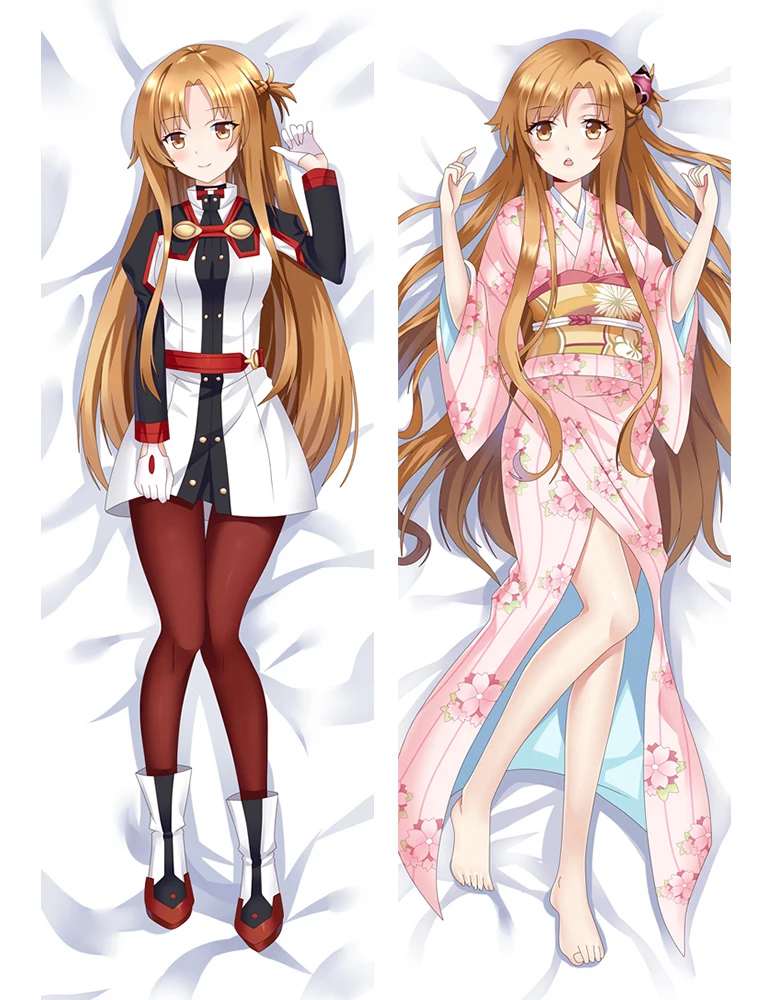 Аниме Dakimakura тело меч искусство онлайн 150x50 см 100x35 см наволочка манга 1