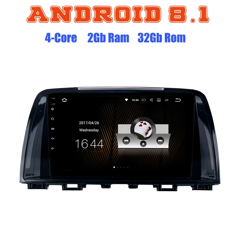 

Android 8.1 Quad Core car radio GPS Multimedia Player for mazda 6 Atenza 2013 2014 2015 2016 with 2+16G wifi 4G usb bluetooth