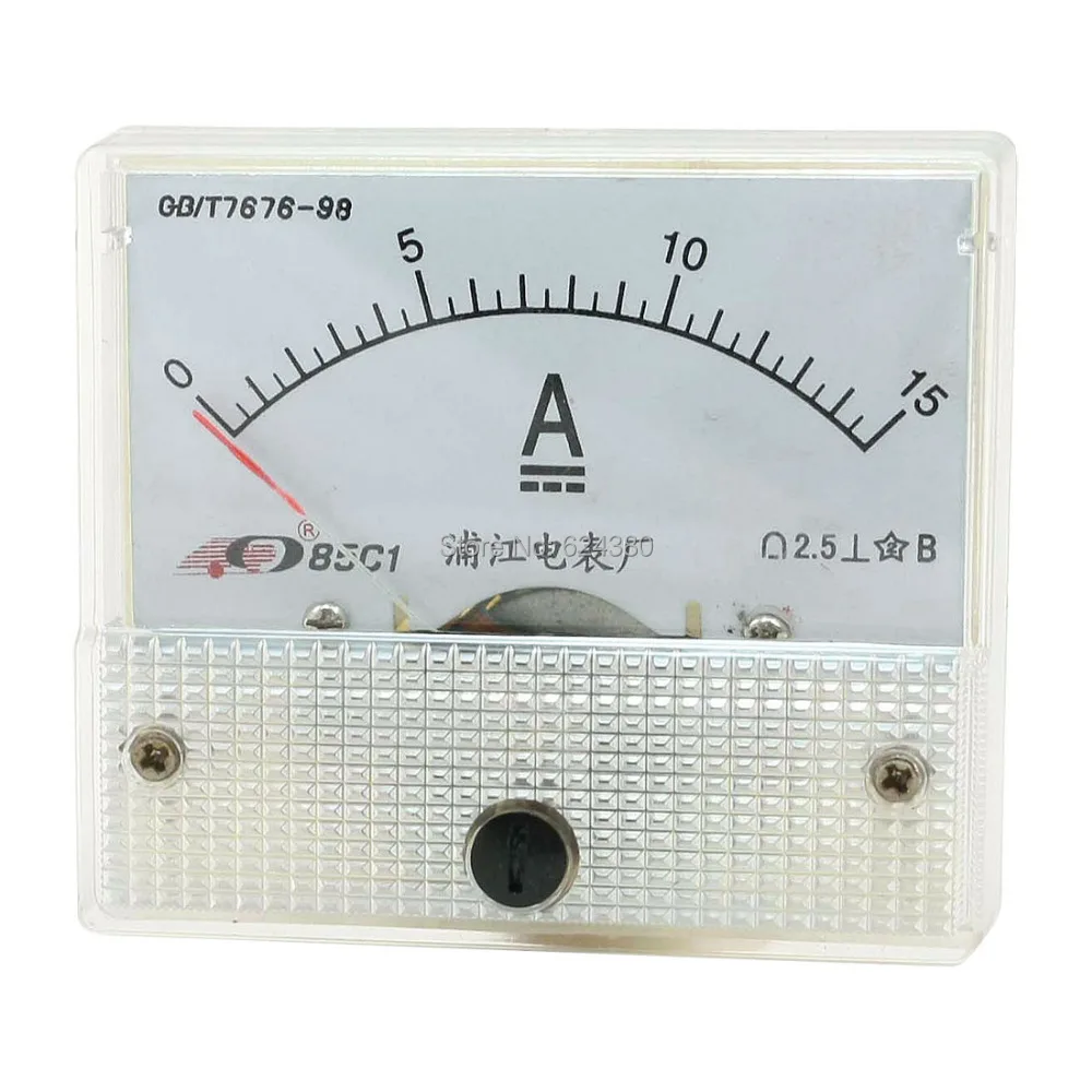 Ampèremètre Analogique Ampèremètre 85c1 DC 0~500ua Abs Pointeur Ampèremètre Ampèremètre Panneau Compteur de Courant de Haute Précision Avec Structure Simple 