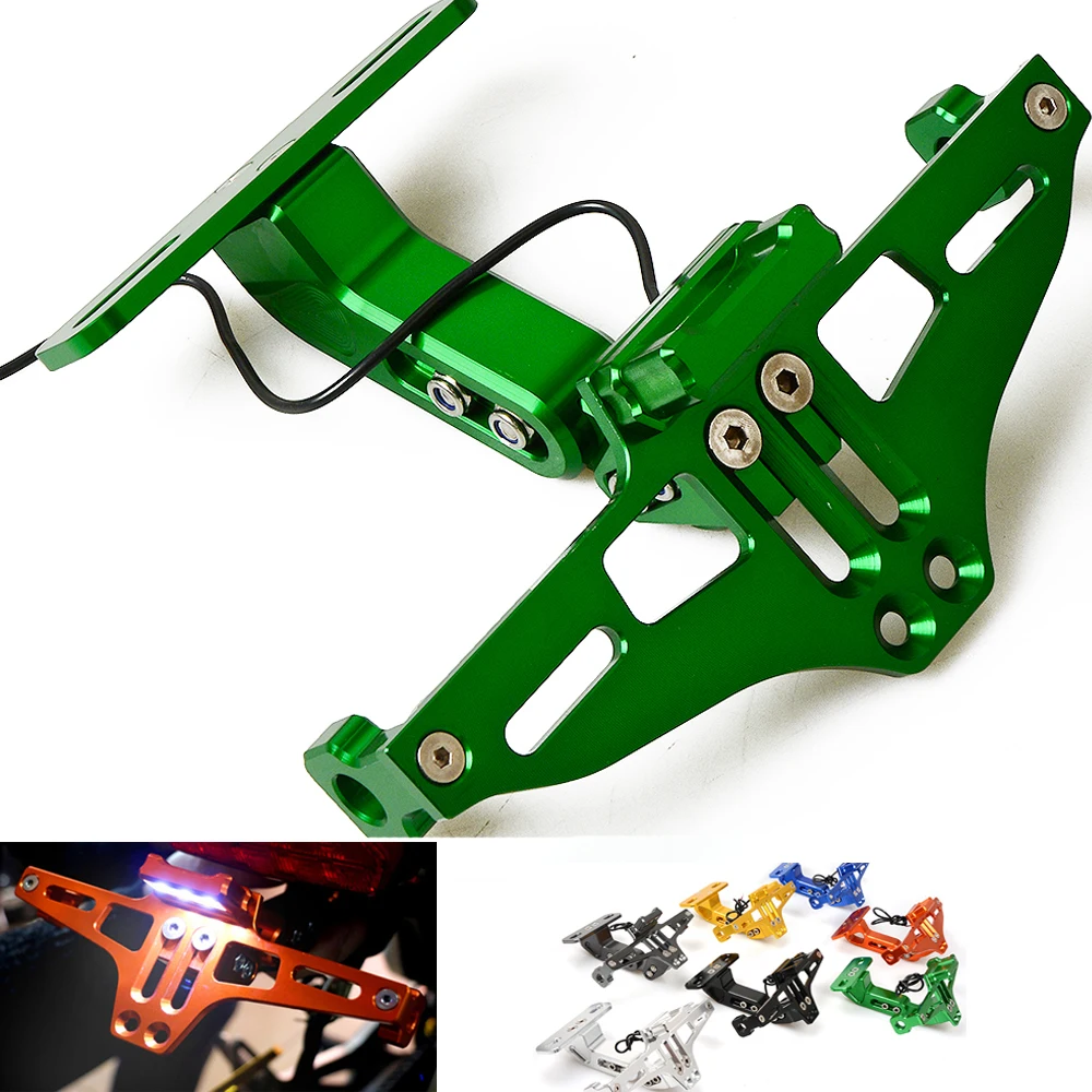 Угловой Кронштейн для подставки номерного знака мотоцикла Kawasaki Ninja 300 650 ZX7R ZX9R ZX12R
