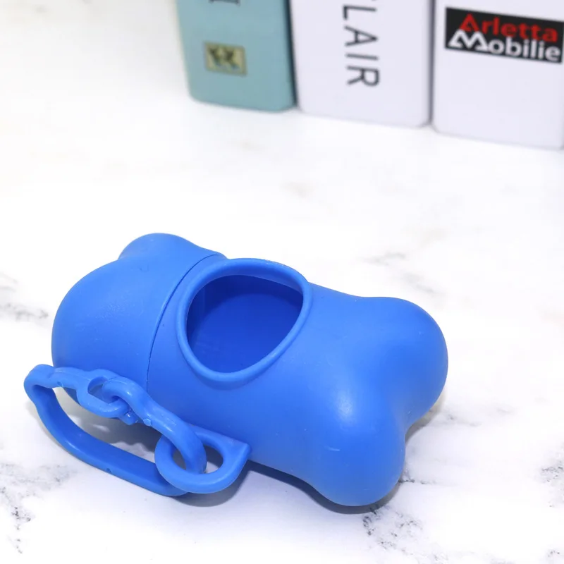 

3 Pcs Convenient Pet Dog Garbage Bag Storage Box Case Carrier Holder Bone Shape Waste Poop Pick Up Tool FP8 JA03