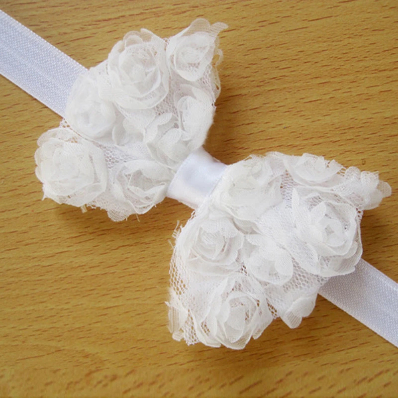 Headband For Girl 2019 Baby Girl Headbands Summer 10 PCS Baby Girls Elastic Bow Flower Hairband Photography Prop Band V16% (3)