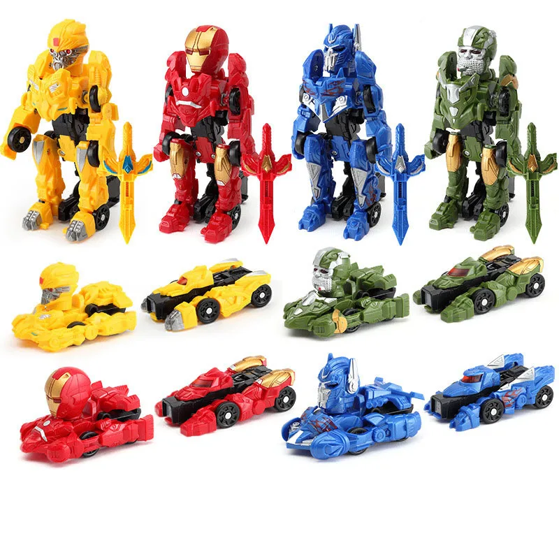 

New Automatic Transformation Car Model for Children Collision Deformation Toy Vehicle Toy Robot Car Model Toys for Kids Gifts