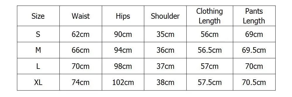 ES-002 size chart