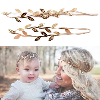 

1 Pair Women + Kid Girl Leaves Head Chain Jewelry Headband Head Piece Hair Decor