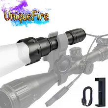 UniqueFire T20 IR 850NM 38 мм объектив инфракрасный светильник ночного видения вспышка светильник Zoom Focus светодиодный фонарь с USB зарядным устройством для охоты