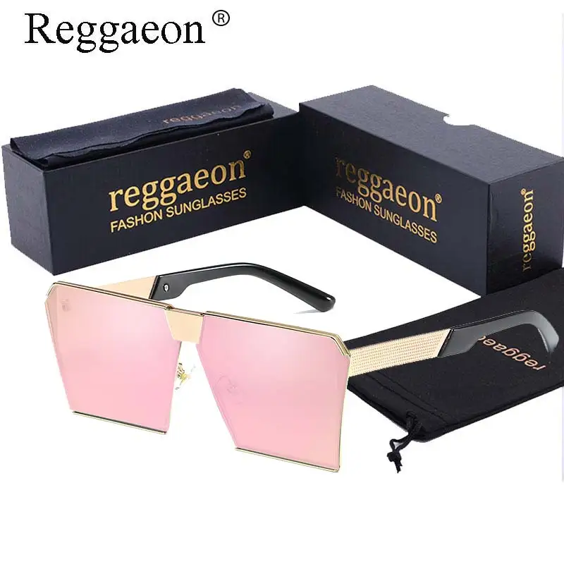 

New square Rimless Sunglasses Women men Oversize Unique Shield Vintage Unusual hexagonal sun glasses Color lenses hipster