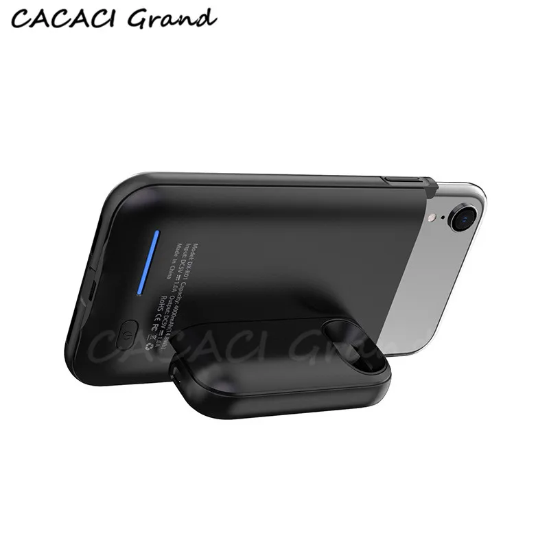 

power bank case for iphone XS Max protable 5000mah with magnetic stand charger case for apple iphone xs max backup battery case