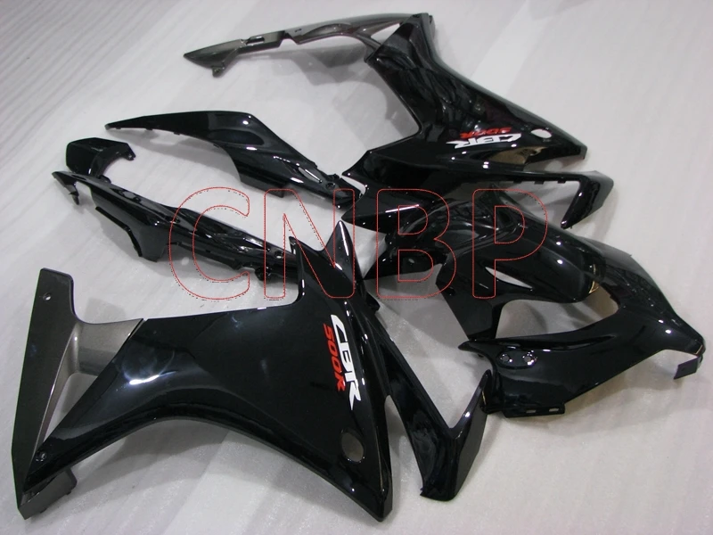 Мотоцикл обтекатель CBR500 RR 2013 2014 Черный боди CBR500R наборы обтекателей 14 без