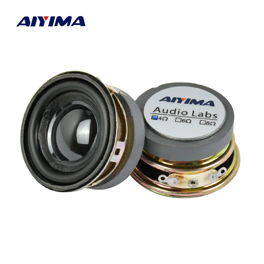 AIYIMA 2Pcs 1.5Inch Audio Portable Speakers 4Ohm 3W Full Range Speaker DIY Stereo Home Theater Woofer Loudspeaker AIYIMA 2Pcs 1.5Inch Audio Portable Speakers 4Ohm 3W Full Range Speaker DIY Stereo Home Theater Woofer Loudspeaker
