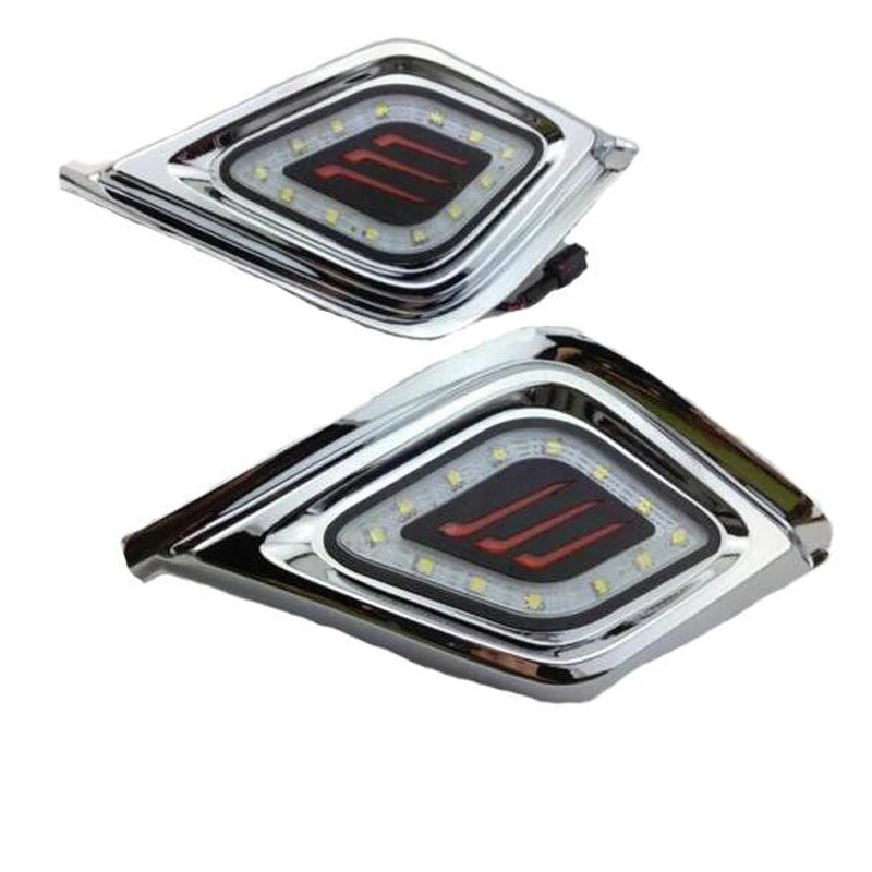 

For ISUZUs D-MAX D MAX DMAX 2014 2015 2016 drl led 2PCS Car styling LED DRL Daytime Running Ligh front fog bumper lamp