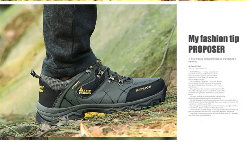 Размер 47, мужская осенне-зимняя походная обувь, кожаные ботинки для походов, Мужская обувь для альпинизма, водонепроницаемые кроссовки, Zapatillas