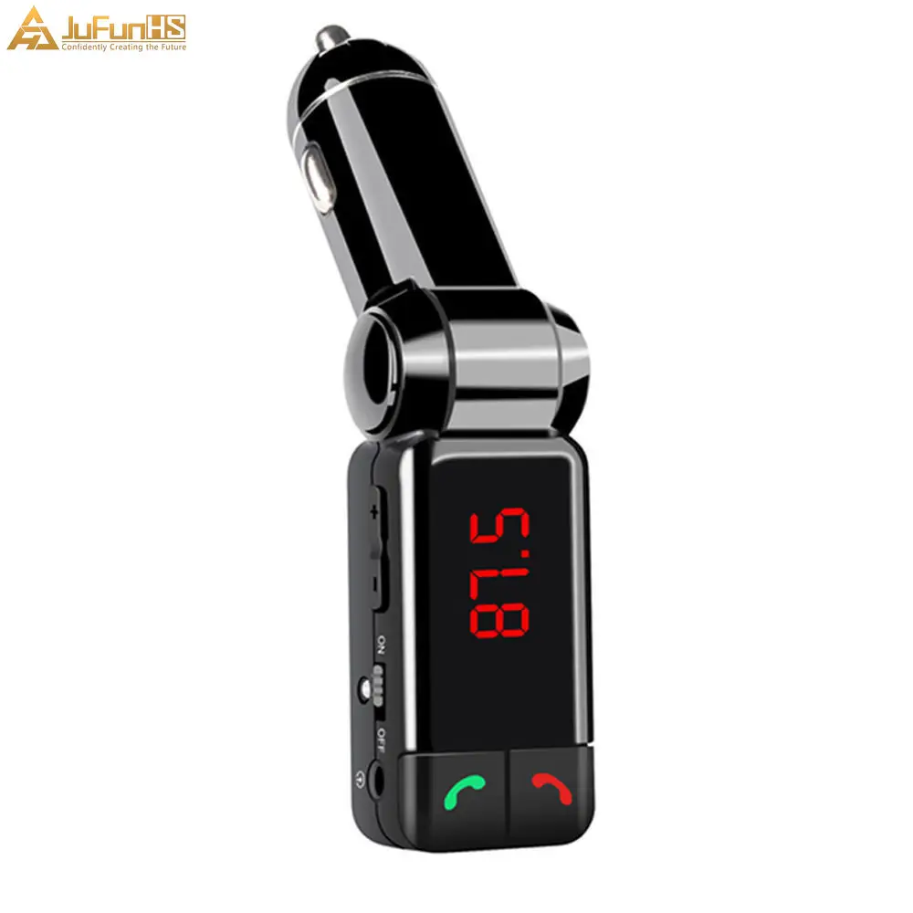 Автомобильный FM трансмиттер Bluetooth MP3 AUX для iphone Android USB зарядное устройство