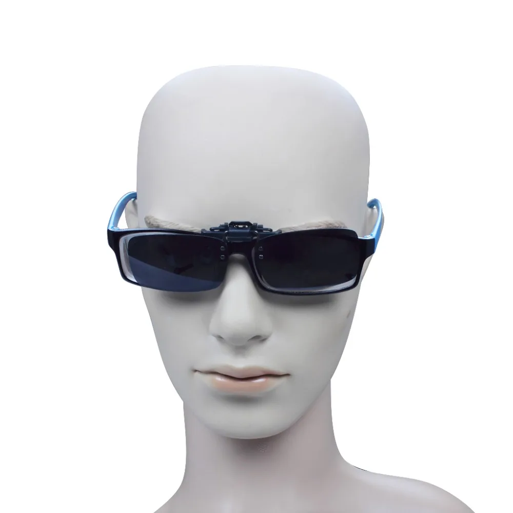 2 X Polarized Night Vision Clip On Flip Up Driving Lens Glasses Sunglasses Driving  (3)