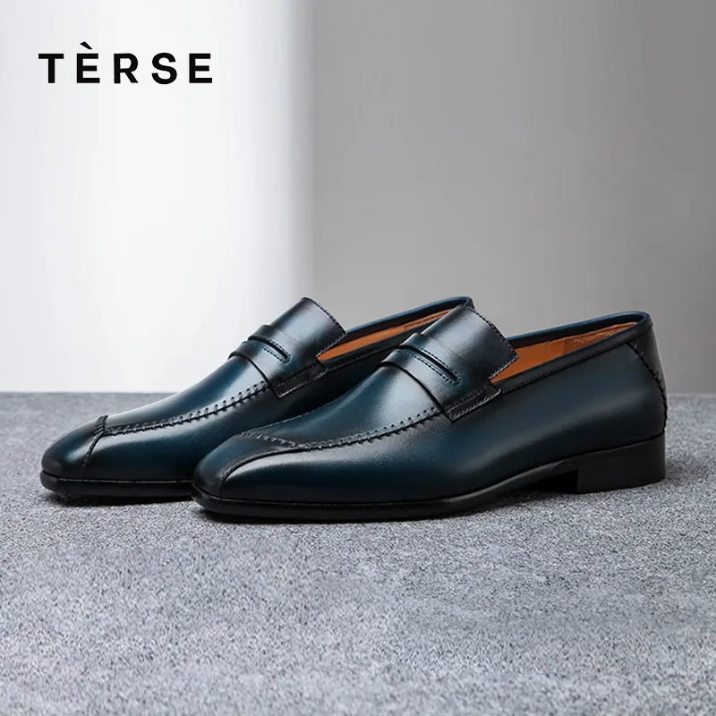 

TERSE_2018 New Arrival Genuine Leather Shoes Men Business Fashion loafers 3 Colors Functional Leather Shoe custom Logo 1516-1