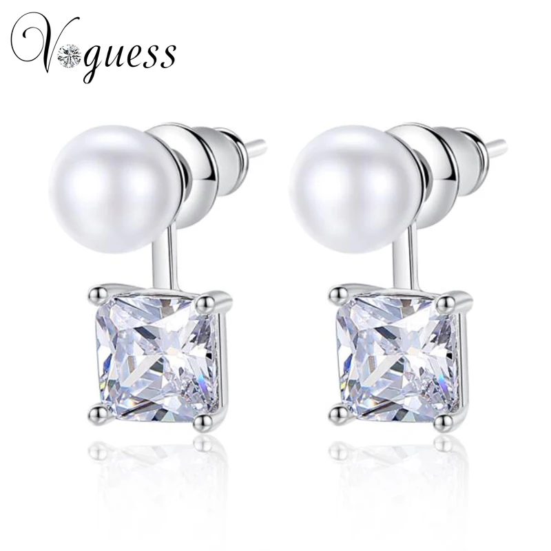 VOGUESS Cheap Female Jewelry Earrings Top Quality AAA CZ Simulated